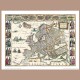Mapa Europy, W. Blaeu, 1617 r.
